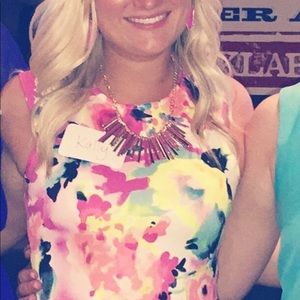 Dresses - Bright multicolored floral dress Dresses - Bright multicolored floral dress